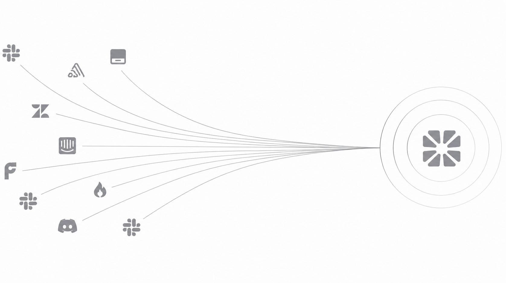Scattered sources converging into one platform